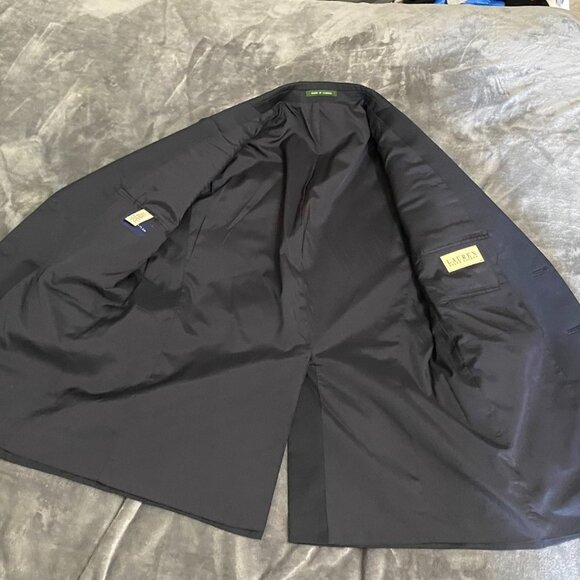 Lauren Ralph Lauren Mens Blazer Jacket 38R Black Wool 2-Button Single Breasted - Picture 14 of 16